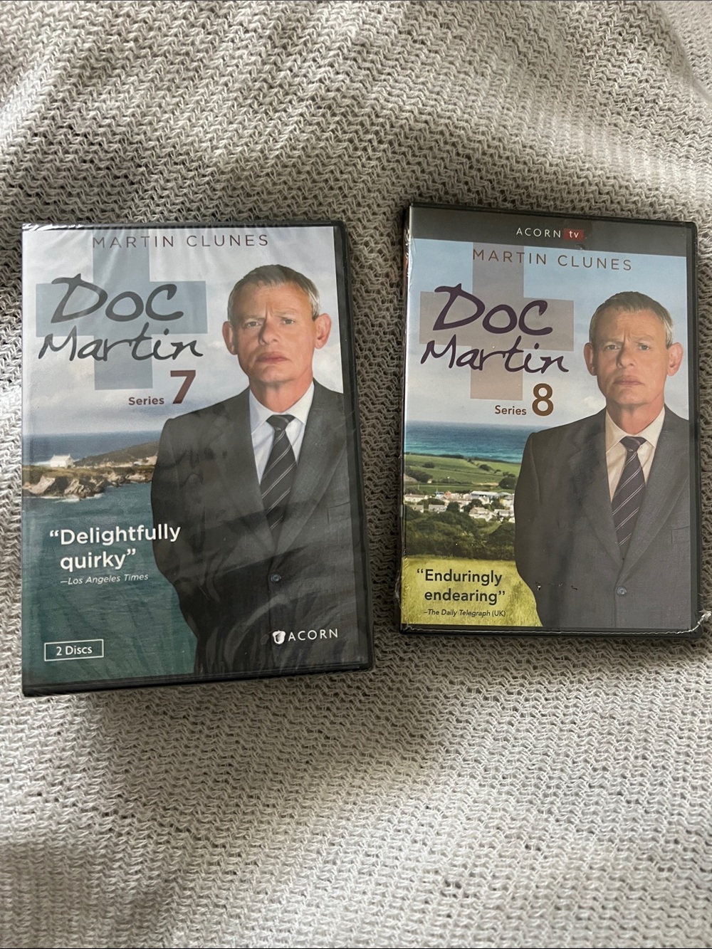 Acorn Doc Martin Series 7 & 8 DVD Set - Blue, Gray, Green Covers NEW